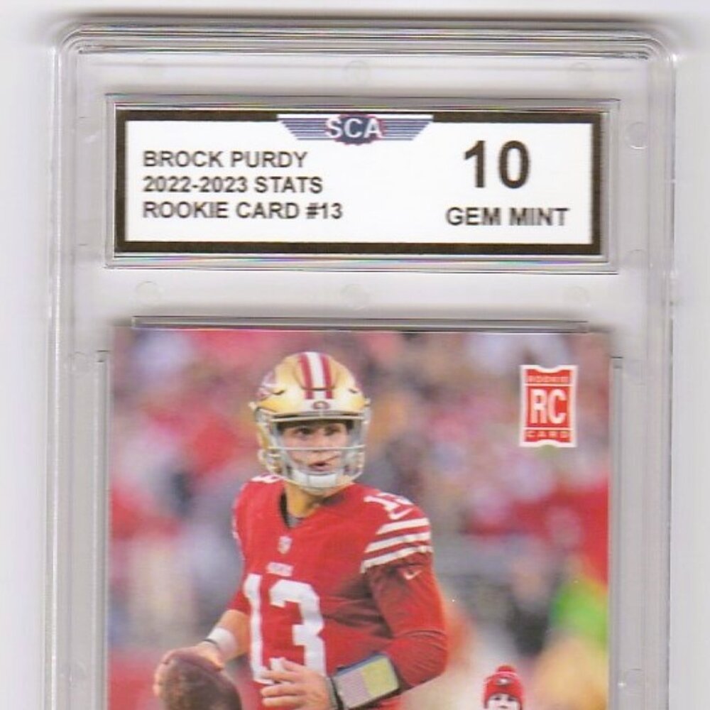 BROCK PURDY 2022-2023 STATS ROOKIE CARD SAN FRANCISCO 49ERS